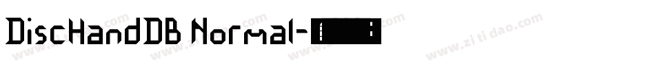 DiscHandDB Normal字体转换